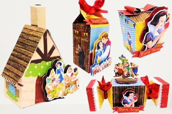Arquivo Caixa Silhouette Branca de Neve