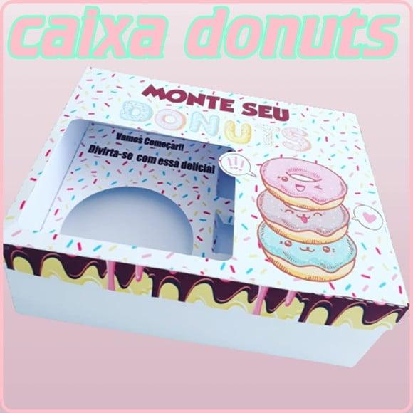 Arquivo Digital Silhouette Caixa Donuts