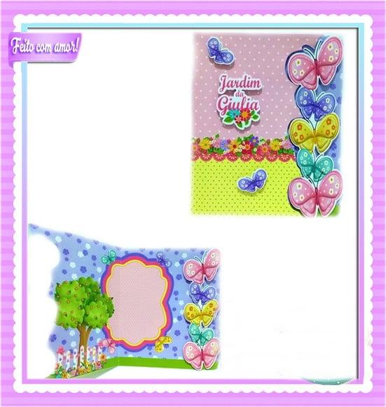 Kit Digital Silhouette Convite Jardim das Borboletas
