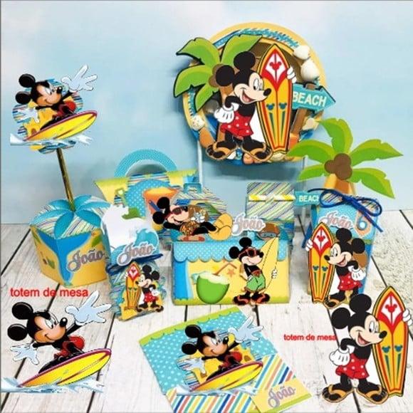 Mickey Surfista/praia Arquivo de Corte Syudio e pdf