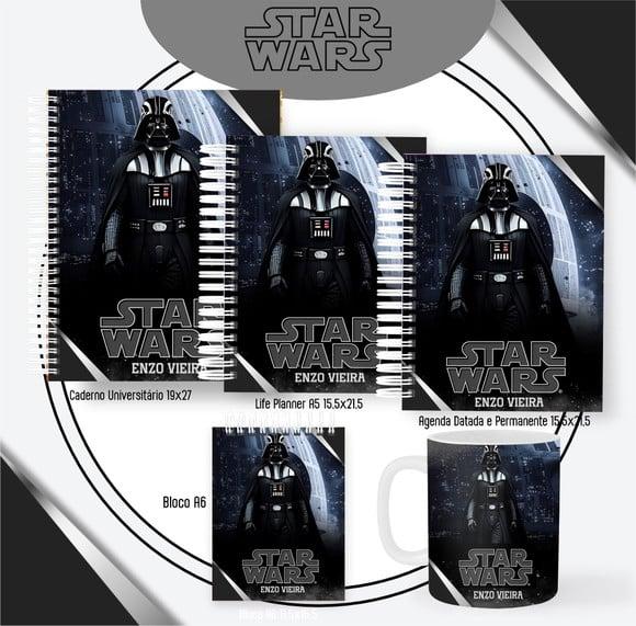 Combo de Capas Volta Ás Aulas Star Wars Png/ pdf