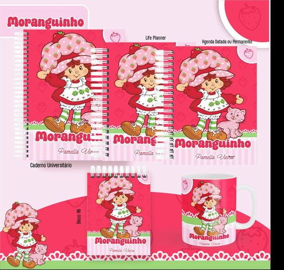 Combo de Capas Volta Ás Aulas Moranguinho Png / pdf