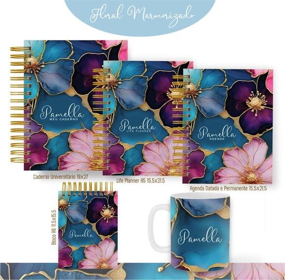 Combo de Capas Volta Ás Aulas Floral Png / pdf