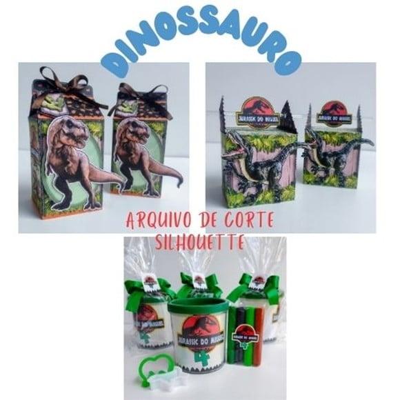 Arquivo de Corte Silhouette Dinossauto Jurassic Luxo