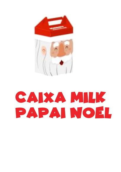 Arquivo Digital Silhouette Caixa Milk Papai Noel