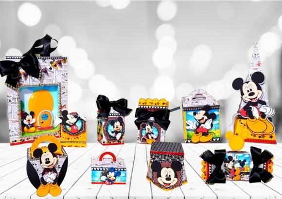 Arquivo Caixa Silhouette Mickey Luxo