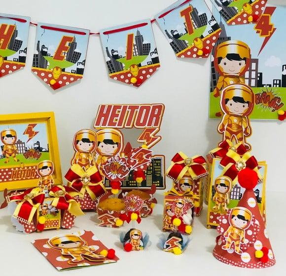 Arquivo Silhouette Homem de Ferro Festa em Casa