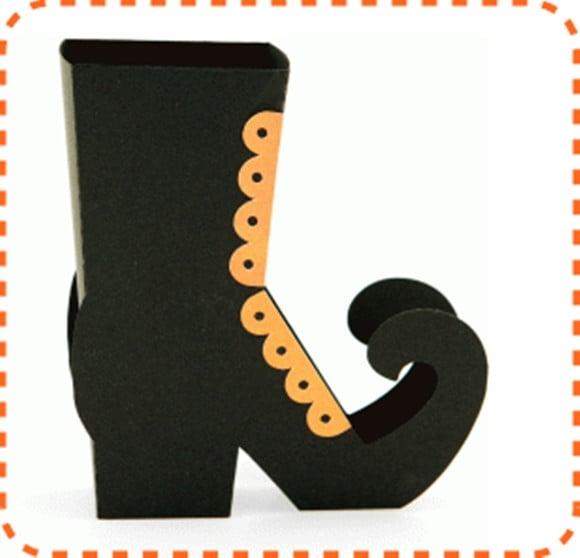 Arquivo **** Silhouette ****** Bota de Bruxa Halloween