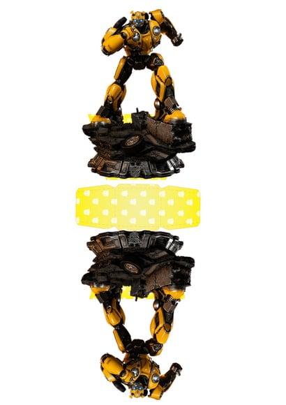 Arquivo Caixa Silhouette Bumblebee Centro de Mesa