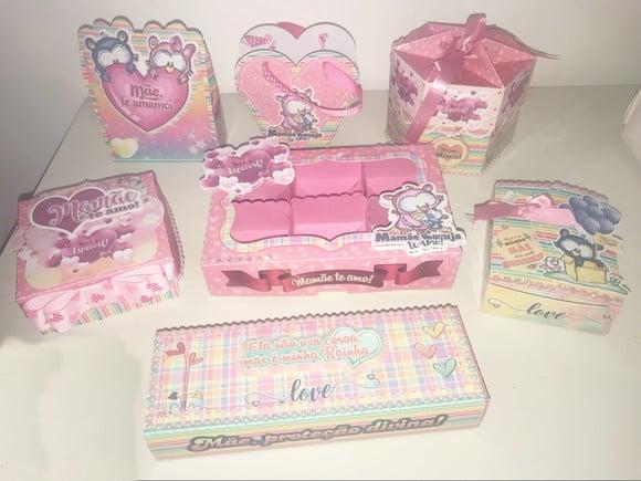 ARQUIVO apliques SILHOUETTE kit DIA DAS MÃES
