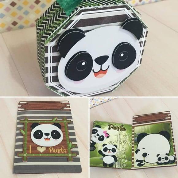 Arquivo Corte Digital Festa Panda Menino Luxo