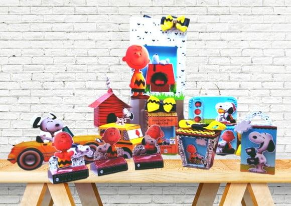 Arquivo Corte Digital Festa Snoopy Luxo