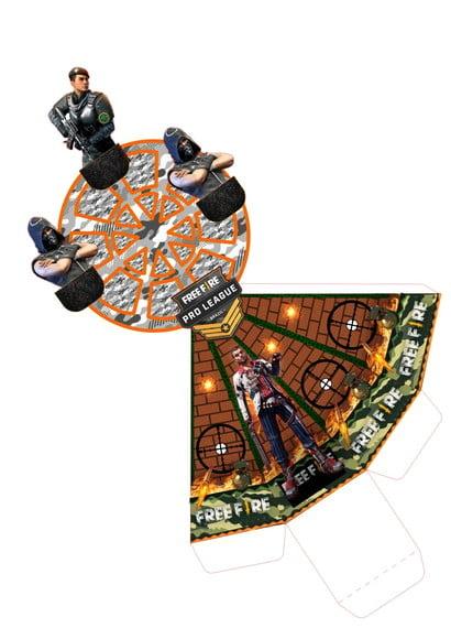 Arquivo Corte Digital Silhouette Roda Gigante Free Fire Luxo