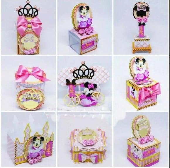 Kit Digital Arquivo de Corte Silhouette Minnie Rosa