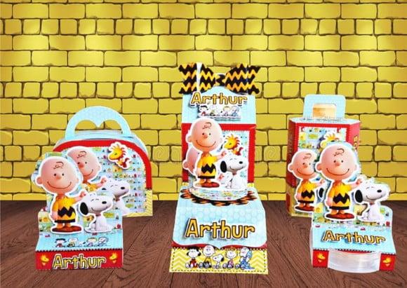 Arquivo Corte Digital Festa Snoopy Luxo