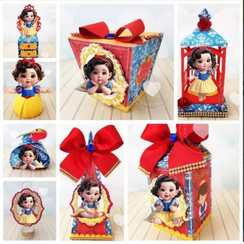 Arquivo de Corte Digital Studio e pdf Branca de Neve Baby