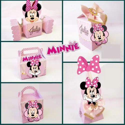 Arquivo de Corte Digital Silhouette Minnie Rosa Luxo