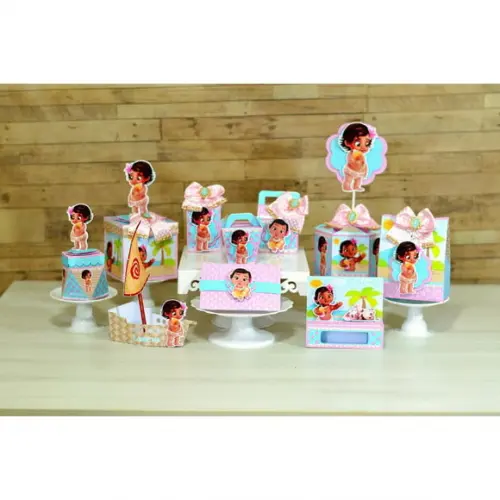 Arquivo Corte Digital Kit Moana Baby Luxo