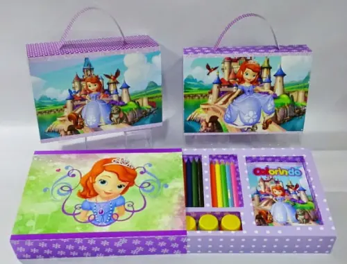 Arquivo Digital Kit Diversão Maletinha Princesa Sofia