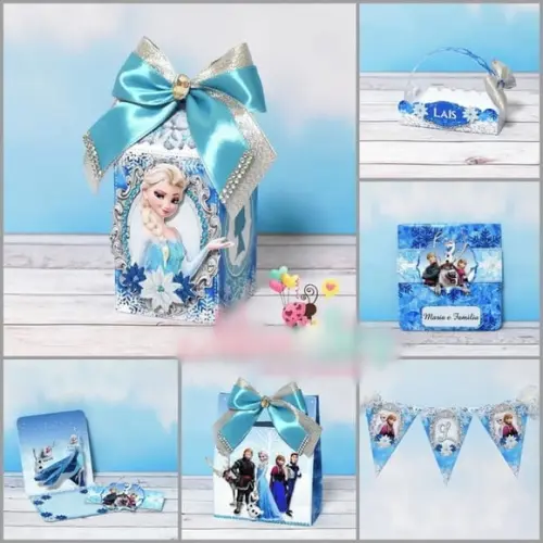 Arquivo Corte Digital Festa Frozen Luxo