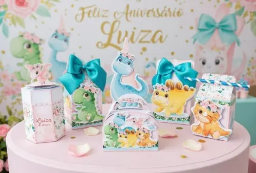 Dinossauro Baby Menina Arquivo de Corte Studio pdf