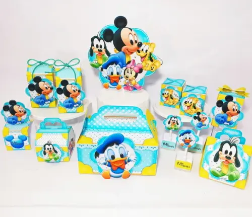 Arquivo Caixa Silhouette Mickey e Turma Baby Festa em Casa