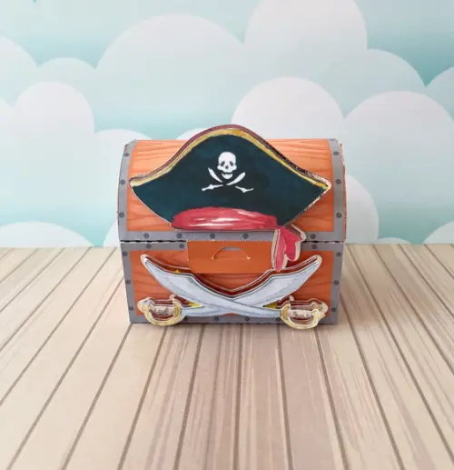 Arquivo Digital de Corte Studio e pdf Baú Pirata Luxo