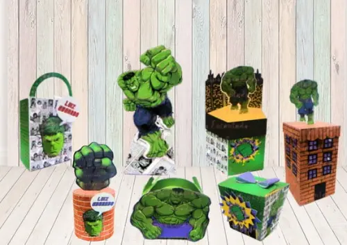 Arquivo Digital Silhouette Festa Hulk Luxo