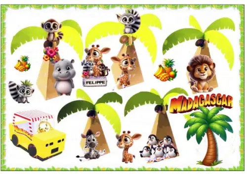 Arquivo Digital de Corte Madagascar Baby