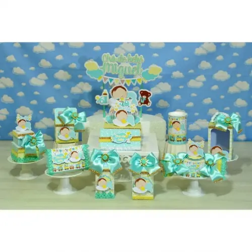 Arquivo Digital Kit Chá de Bebe Menino Luxo