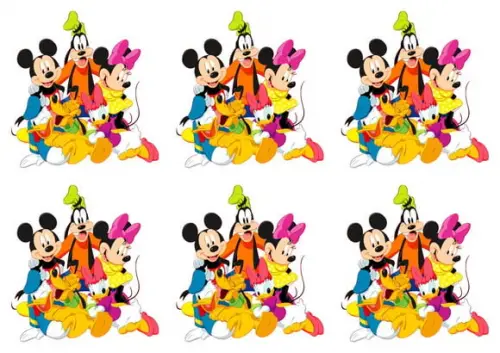 Arquivo Digital Silhouette Tags para Tubete Mickey e Turma