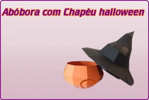 Arquivo Digital Silhouette Halloween Caixa Abóbora Chapeu