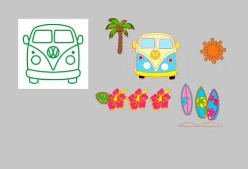 Arquivo Apliques Kombi/ Festa Lual Praia