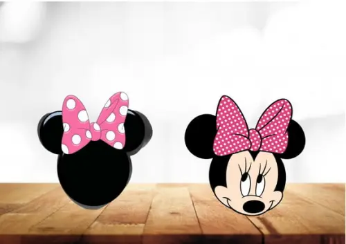 Arquivo Digital de Corte Silhouette Caixas Cabeças Minnie