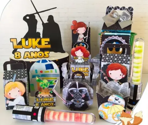 Kit Digital Arquivo Caixas Silhouette Star Wars Novo