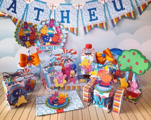 Arquivo Caixa Silhouette Backyardigans Luxo