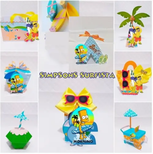 Arquivo Digital Silhouette os Simpsons Surfistas