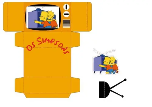 Arquivo Digital Studio Silhouette Tv os Simpsons Lisa e Bart