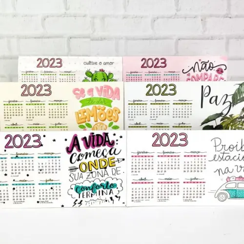 Arquivo Digital Combo Calendários 2023 em Png (35 Artes)