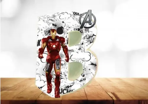 Arquivo Digital Silhouette Caixa Letra Homem de Ferro