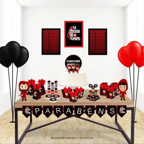 Arquivo Corte Digital Silhouette La Casa de Papel Luxo
