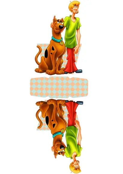 ARQUIVO CAIXA SILHOUETTE SCOOBY DOOH E SALSICHA
