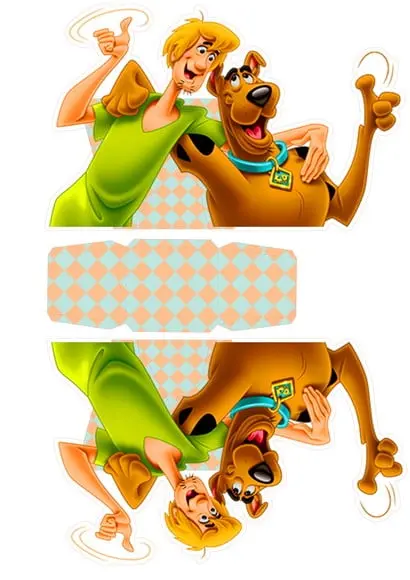 ARQUIVO CAIXA SILHOUETTE SCOOBY DOOH E SALSICHA