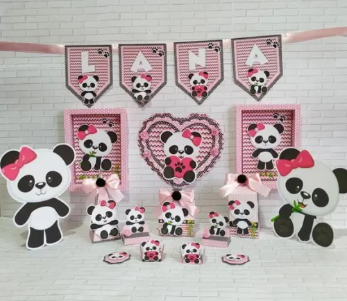 ARQUIVO CAIXA SILHOUETTE FESTA EM CASA PANDA MENINA