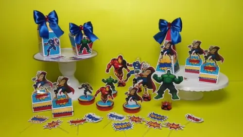 Arquivo Caixa Silhouette Super Herois Superluxo