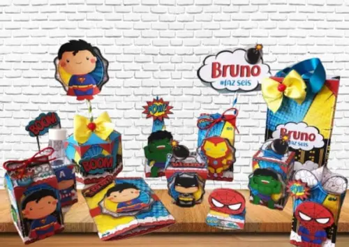 Arquivo Caixa Silhouette Super Herois Superluxo