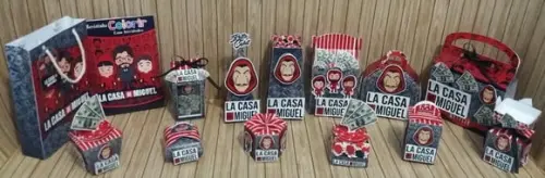 Arquivo Corte Digital Silhouette La Casa de Papel Luxo