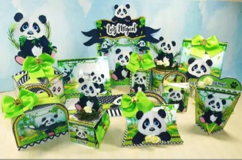 Arquivo Corte Digital Festa Panda Luxo
