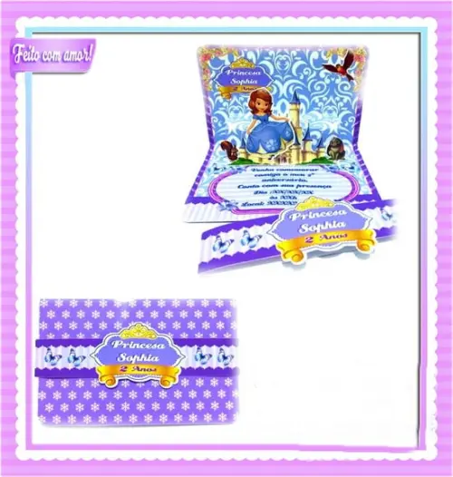 Kit Digital Silhouette Convite Princesa Sofia