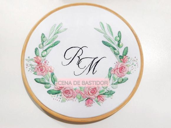 Porta Alianças Bordado Casamento